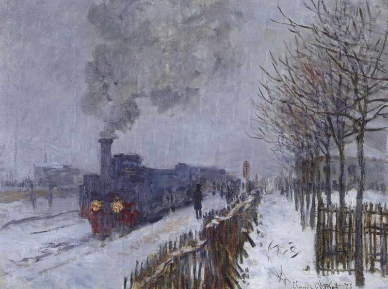 Die Eisenbahn im Schnee