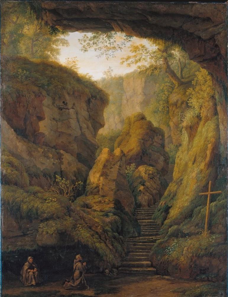 Die Grotte des Heiligen Franziskus auf dem Monte Verna