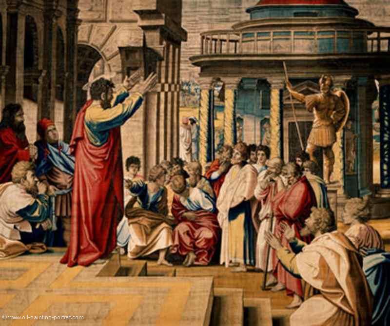 Die Predigt Pauli in Athen