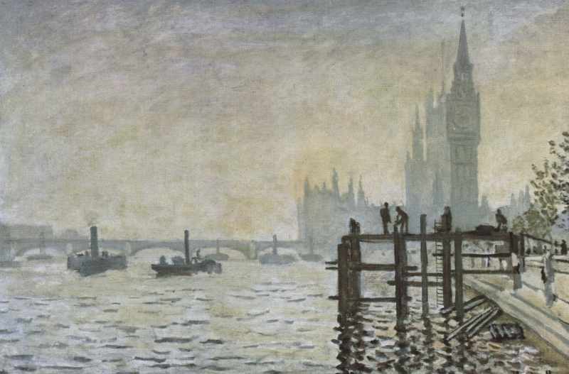 Die Themse und das Parlament