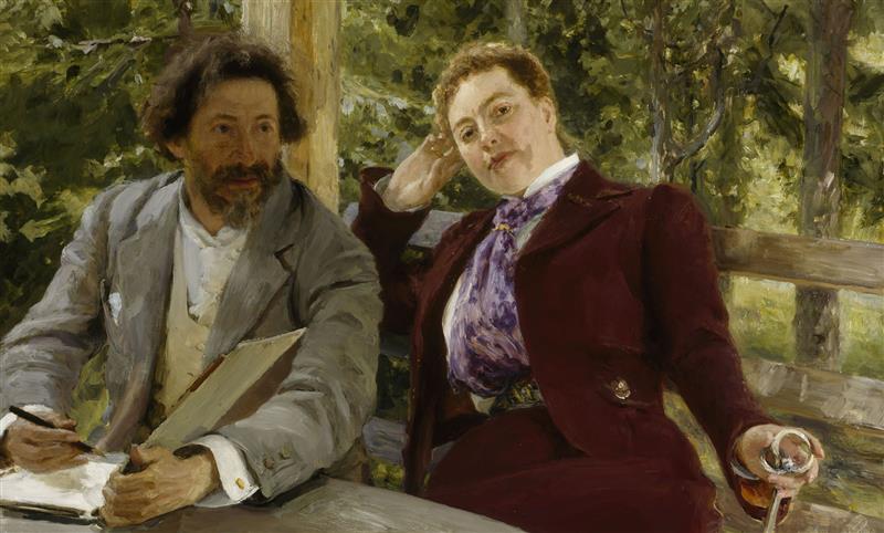 Doppelporträt Ilja Repin und Natalia Nordman