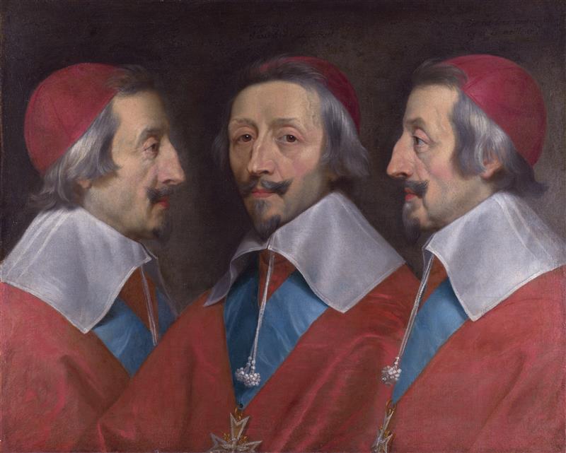 Dreifachporträt des Kardinals Richelieu