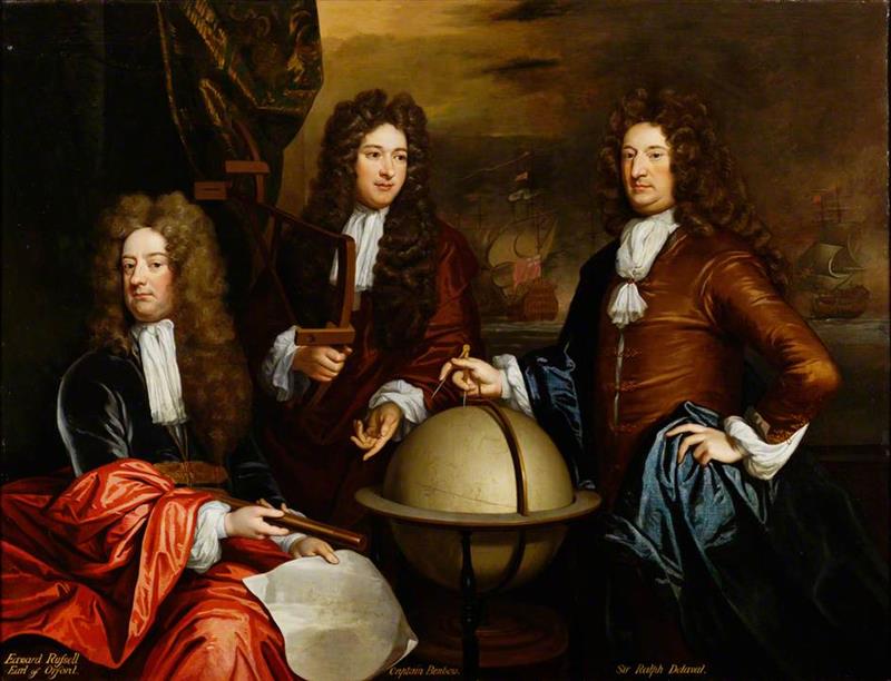 Edward Russell, Earl of Orford, Captain John Benbow and Admiral Ralph Delavall