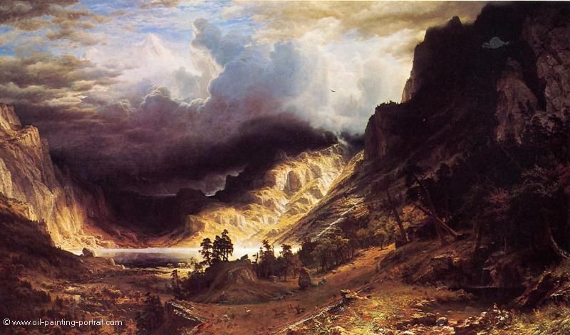 Ein Sturm in den Rocky Mountains