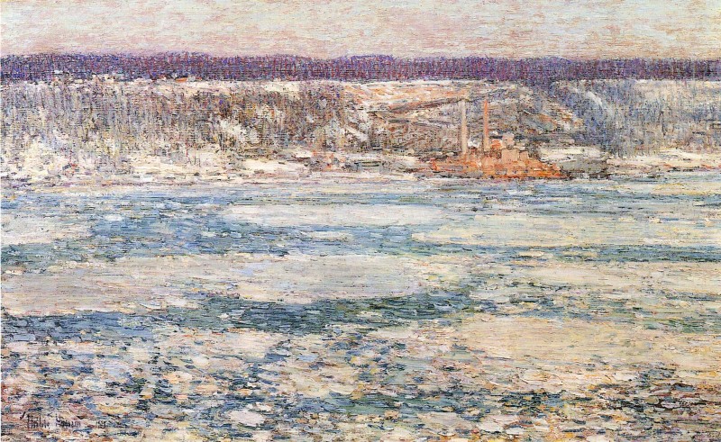 Eis auf dem Hudson