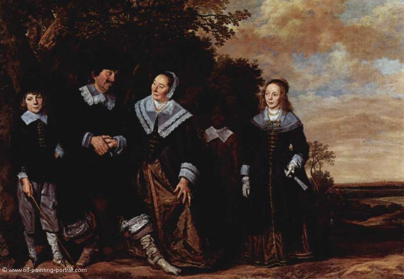 Familienportrait mit fünf Personen