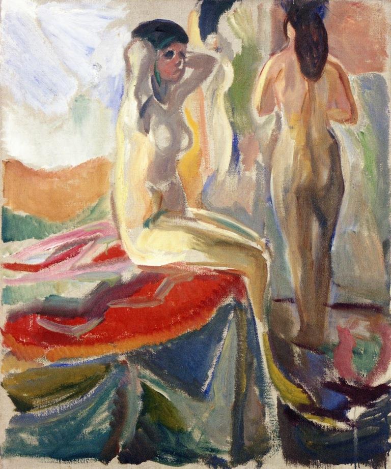 Female Nudes, Seated and Standing