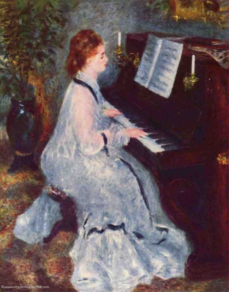 Frau am Klavier