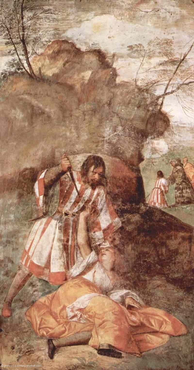 Fresken der Wunder des Antonius von Padua (Das Wunder der Erettung einer von ihrem Mann)