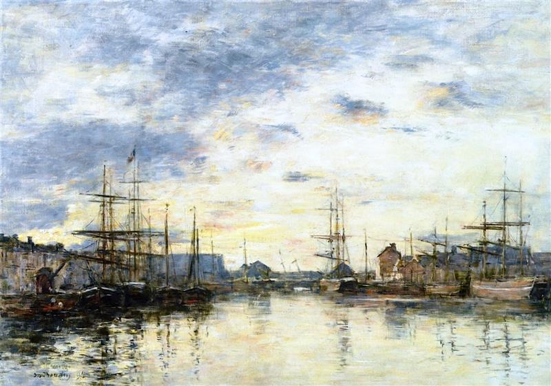 Fécamp, the Harbor at Sunset
