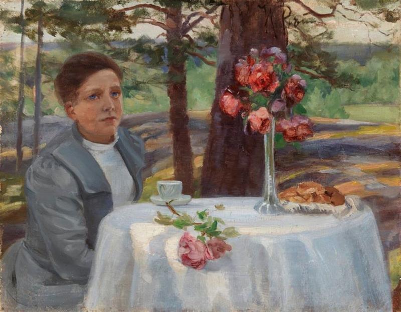 Girl at the Table