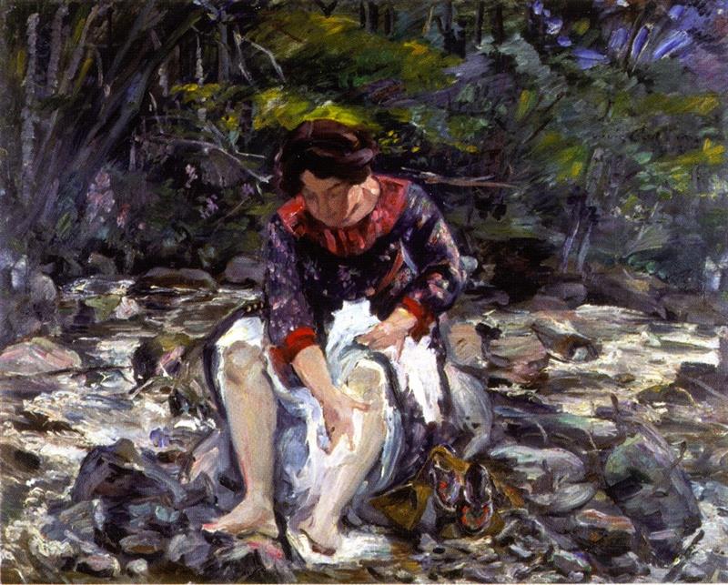 Girl in the Brook (Charlotte Corinth)