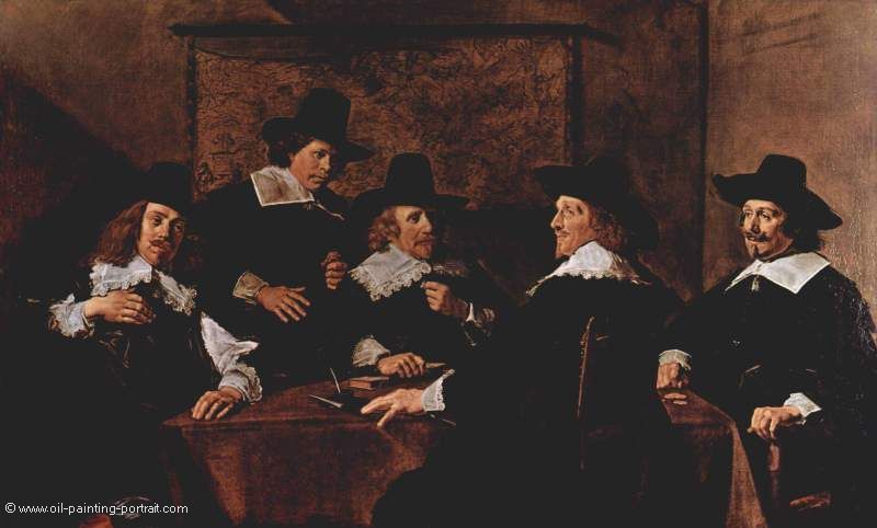 Gruppenportrait der Regenten des St. Elisabeth Hospitz von Haarlem