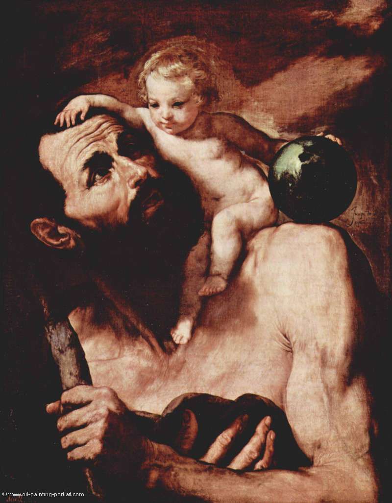 Heiliger Christophorus mit dem Jesuskind