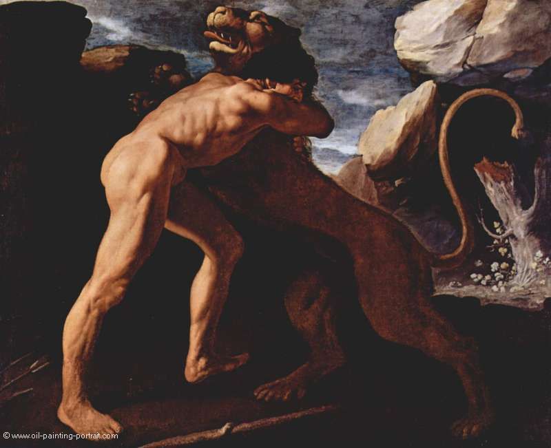 Herkules vernichtet den Löwen von Nemea