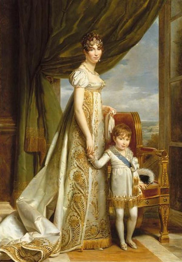 Hortense-Eugénie de Beauharnais, Queen of Holland and her son Charles Napoléon Bonaparte