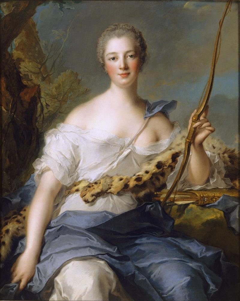 Jeanne-Antoinette Poisson, Marquise de Pompadour, as Diana the Huntress