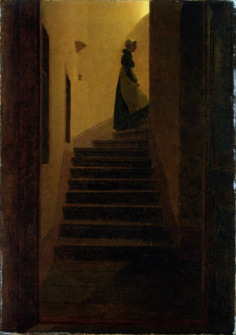 Lady on the Staircase