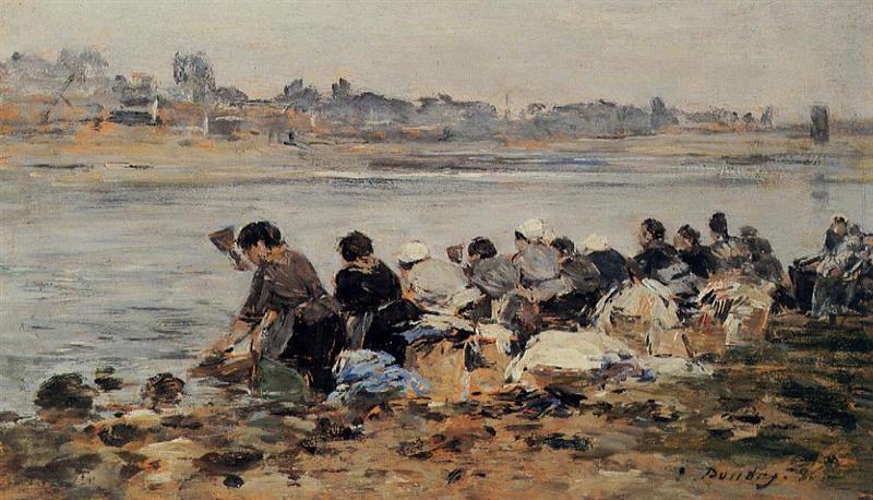 Laundresses on the Banks of the Touques-10
