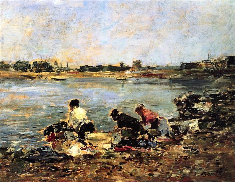 Laundresses on the Banks of the Touques-2
