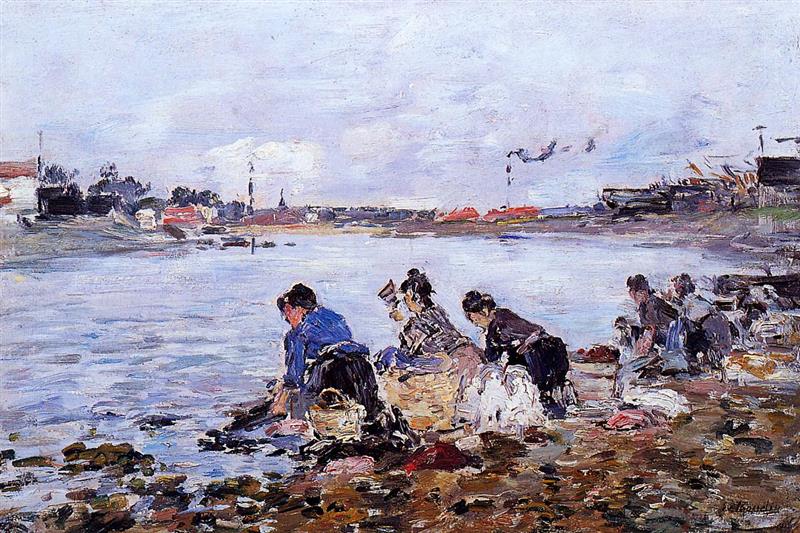Laundresses on the Banks of the Touques-4