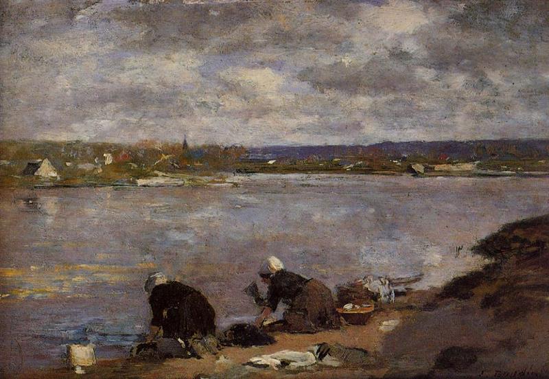 Laundresses on the Banks of the Touques-6