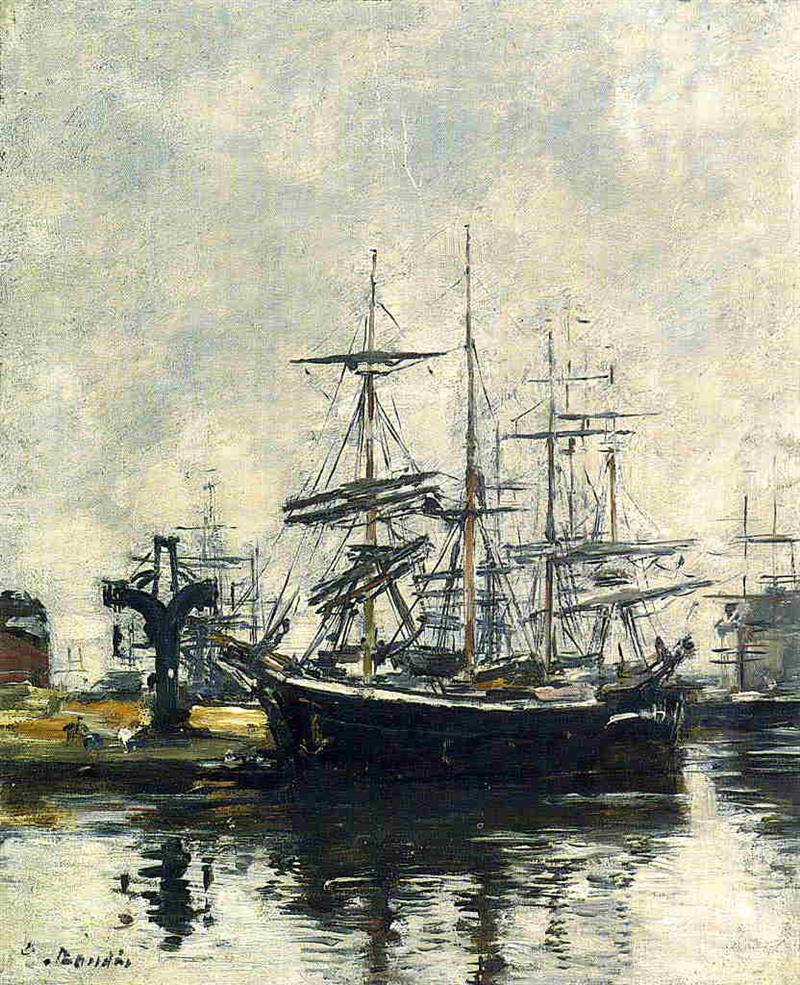 Le Havre, Sailboats at Dock, Bassin de la Barre