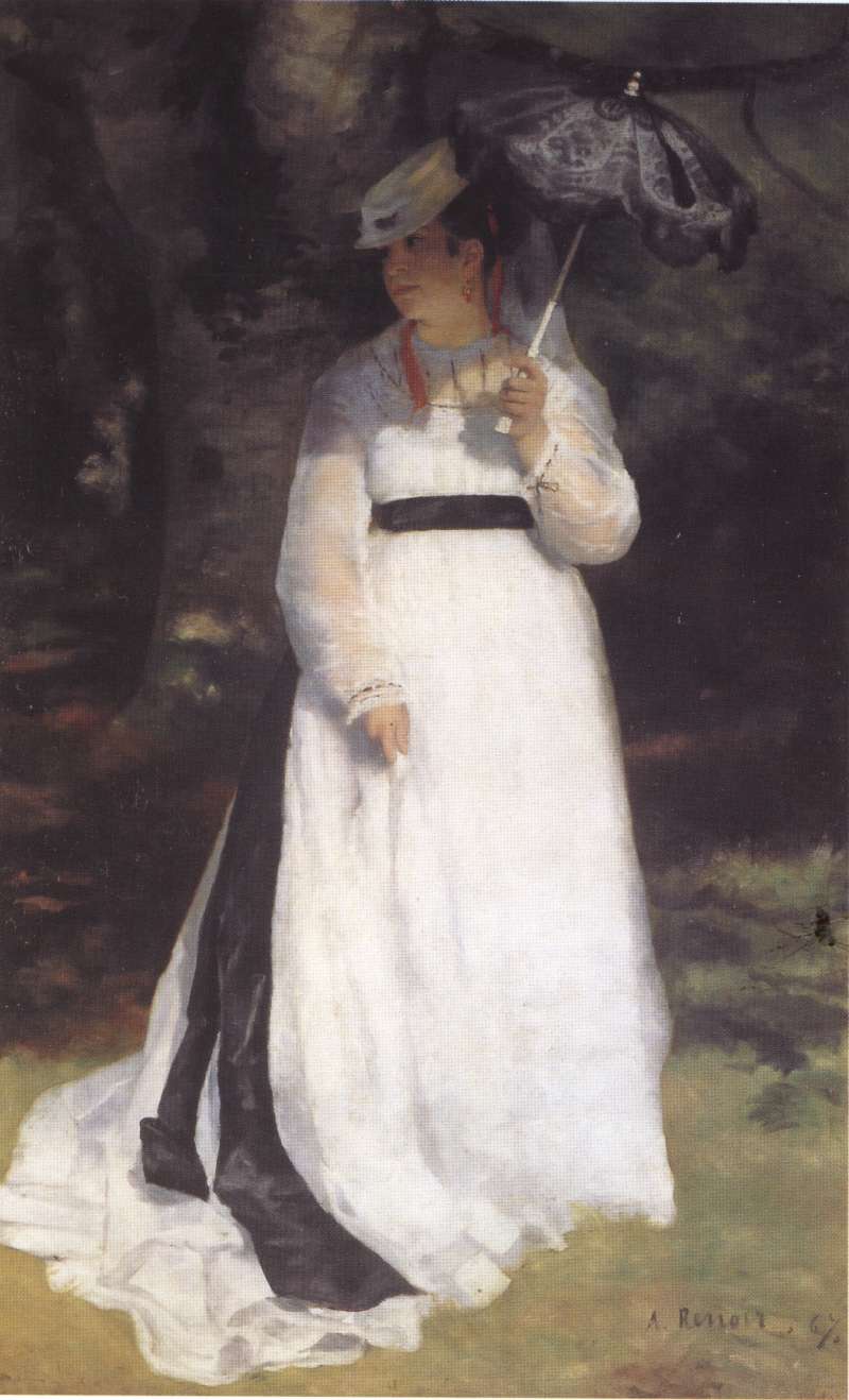 Lise with a parasol