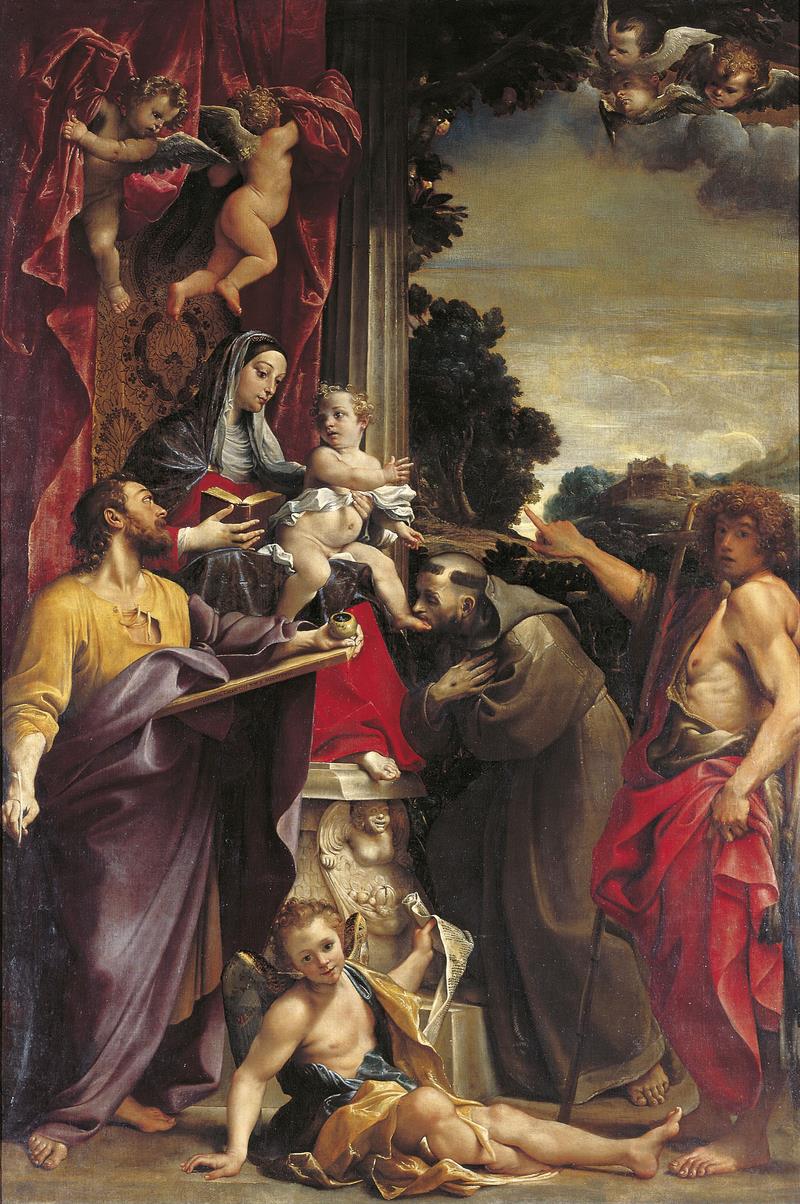 Madonna Enthroned with Saint Matthew