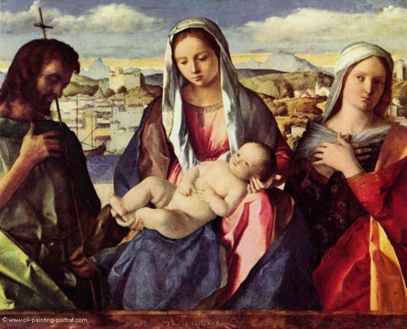 Madonna mit Johannes dem Täufer und einer Heiligen