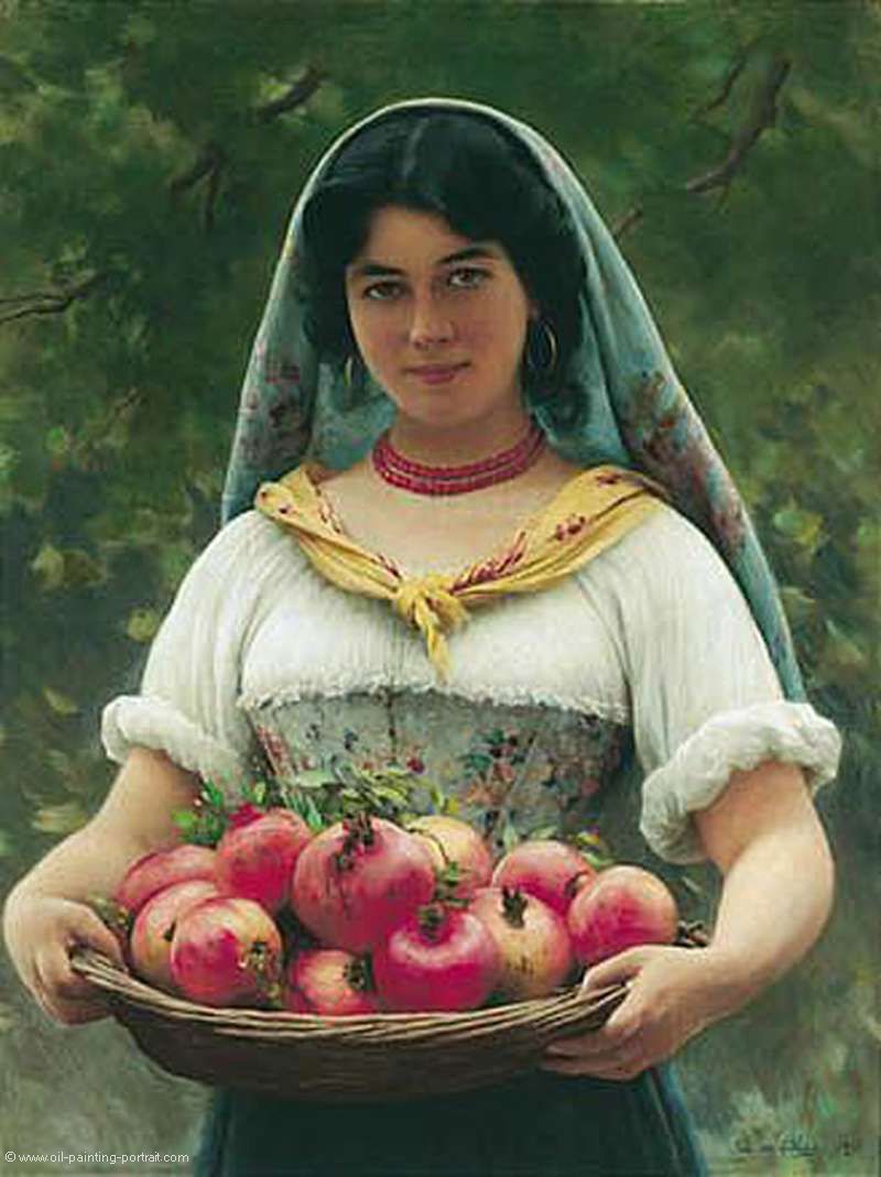 Mädchen mit Granatäpfeln