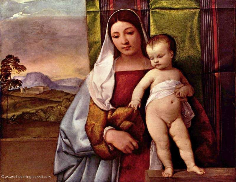 Maria mit Kind (Zigeuner Madonna)