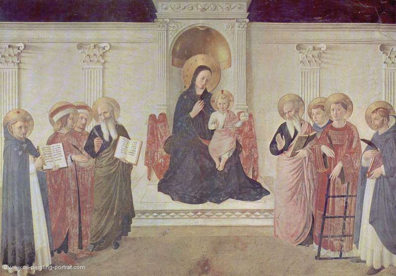 Maria mit dem Christuskind und Heilige