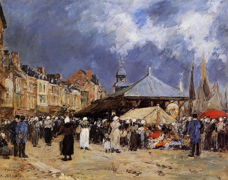 Market at Trouville