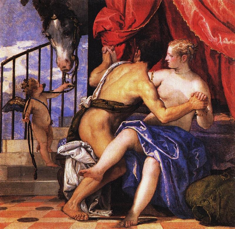 Mars and Venus Disturbed by Cupid