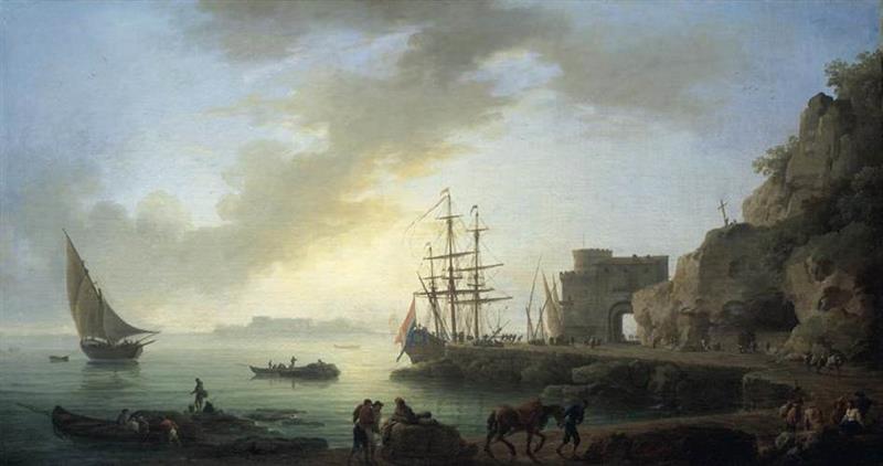 Mediterranean Port at Dawn