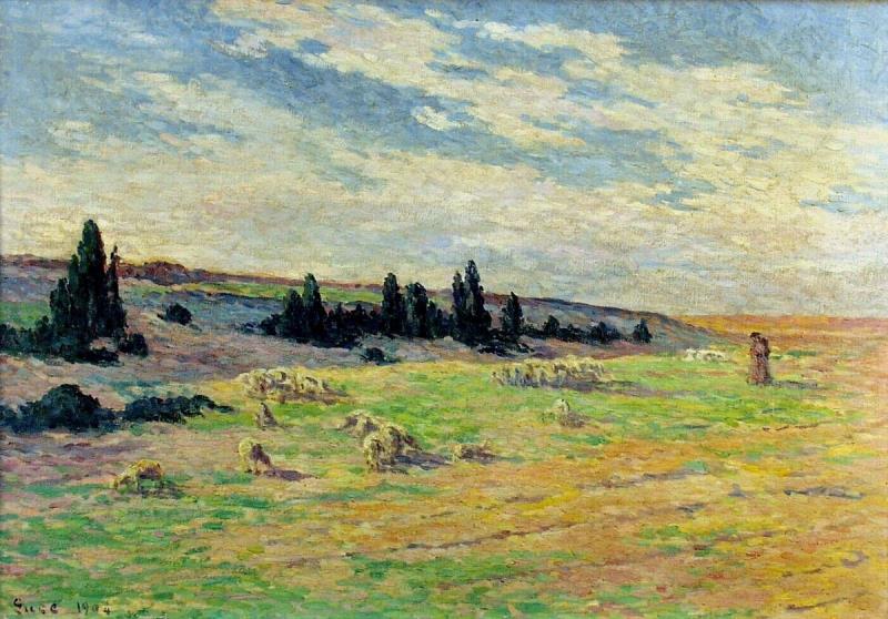 Moulineux, Landscape with a Flock of Sheep