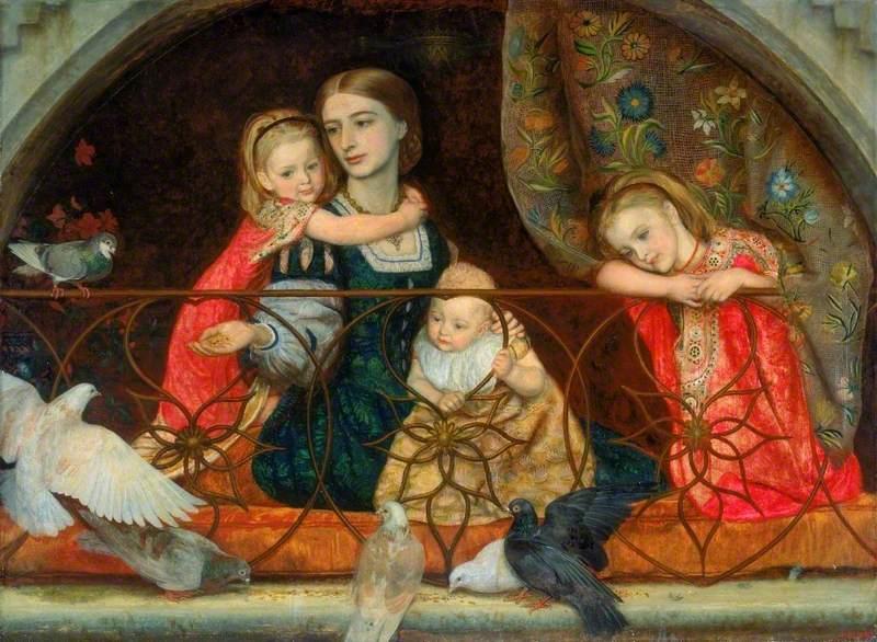 Mrs Leathart and Her Three Children