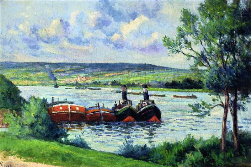 Méricourt, Barges and Tug Boats