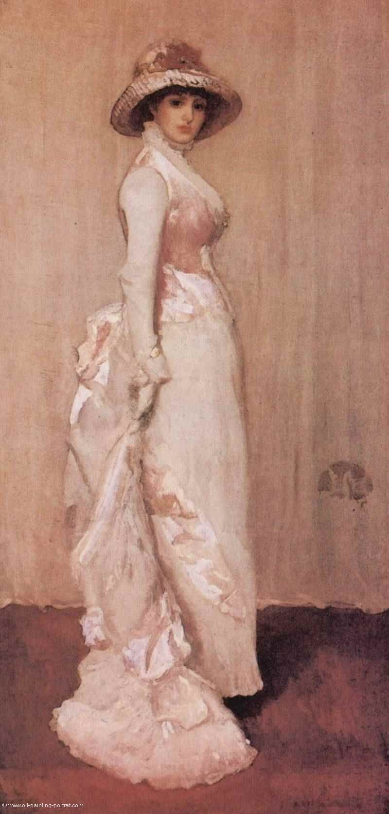 Nocturne in Rosa und Grau, Portrait der Lady Meux