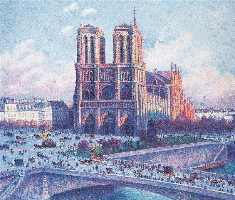 Notre Dame, Paris, View from the Quai Saint-Michel