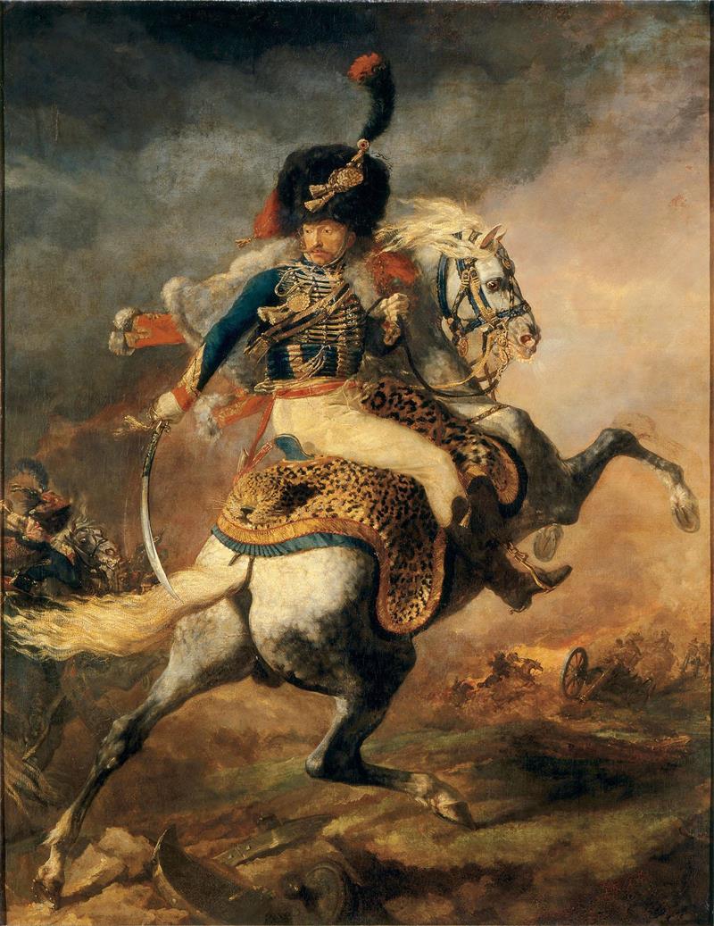 Officer of the Chasseurs Commanding a Charge 