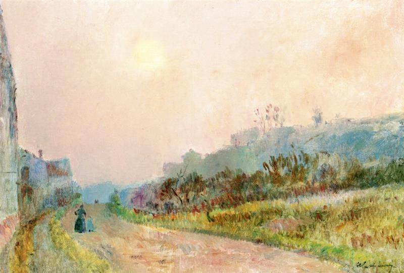 Peasant and Her Son on a Road