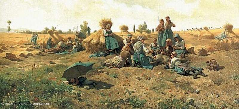 Peasants Lunching in a Field