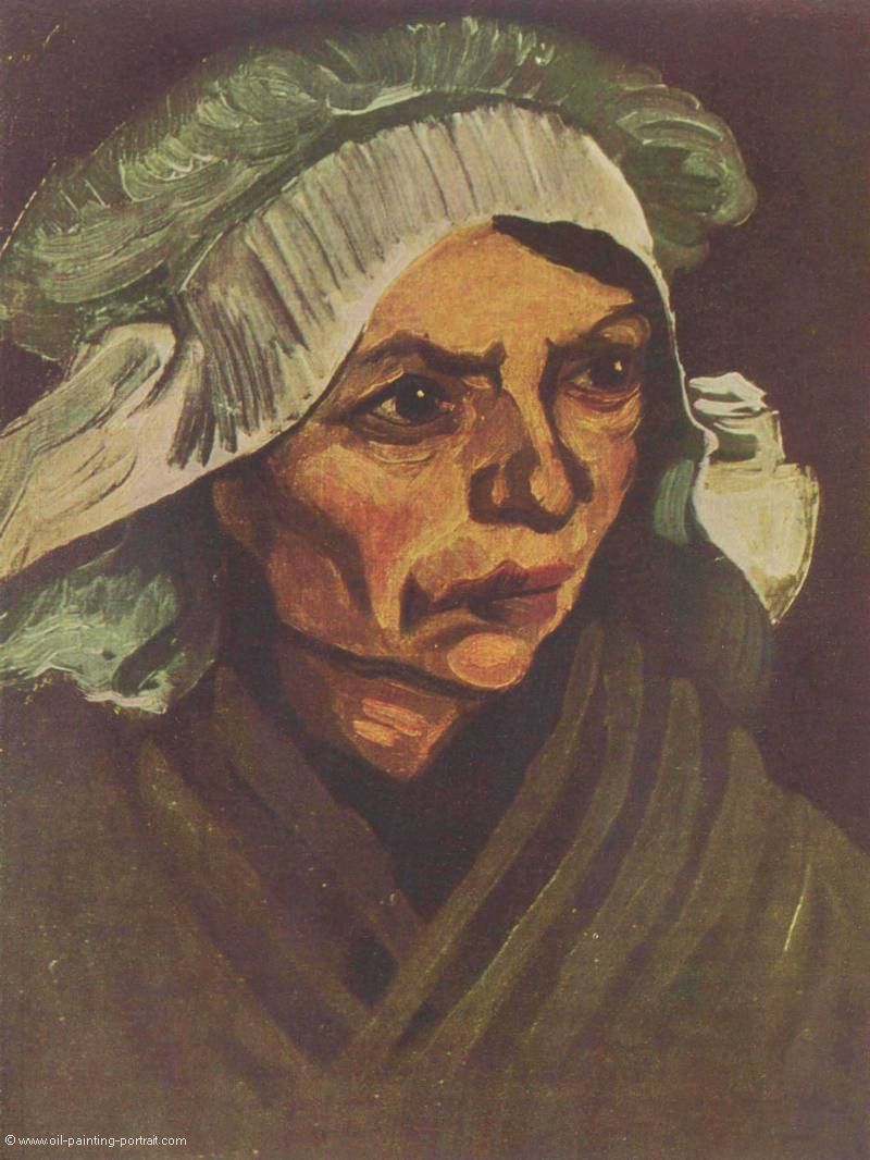 Portrait einer Bäuerin mit weißer Haube - Bilder, Gemälde und Ölgemälde ...