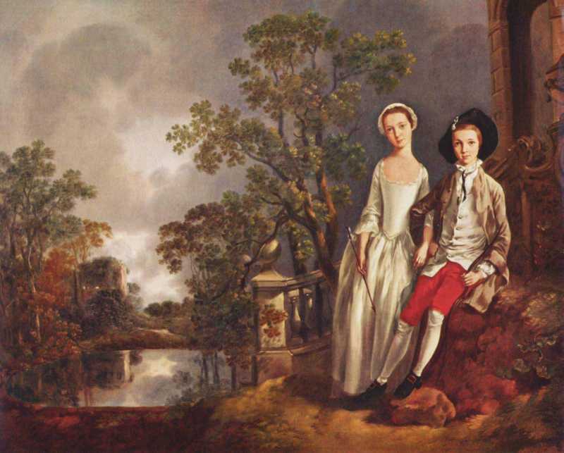 Portrait des Heneage Lloyd und seiner Schwester