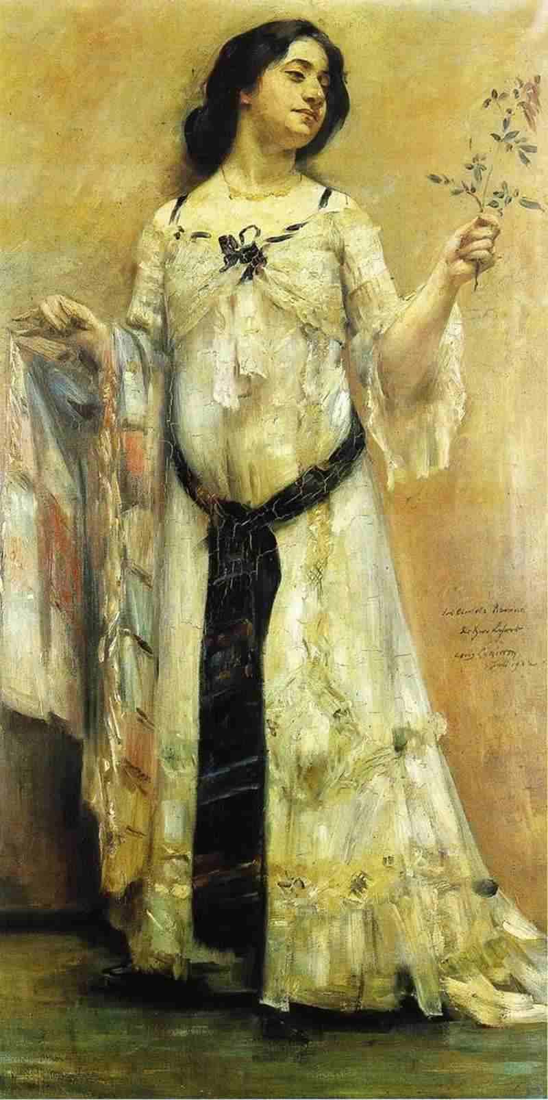 Portrait of Charlotte Berend in a White Dres
