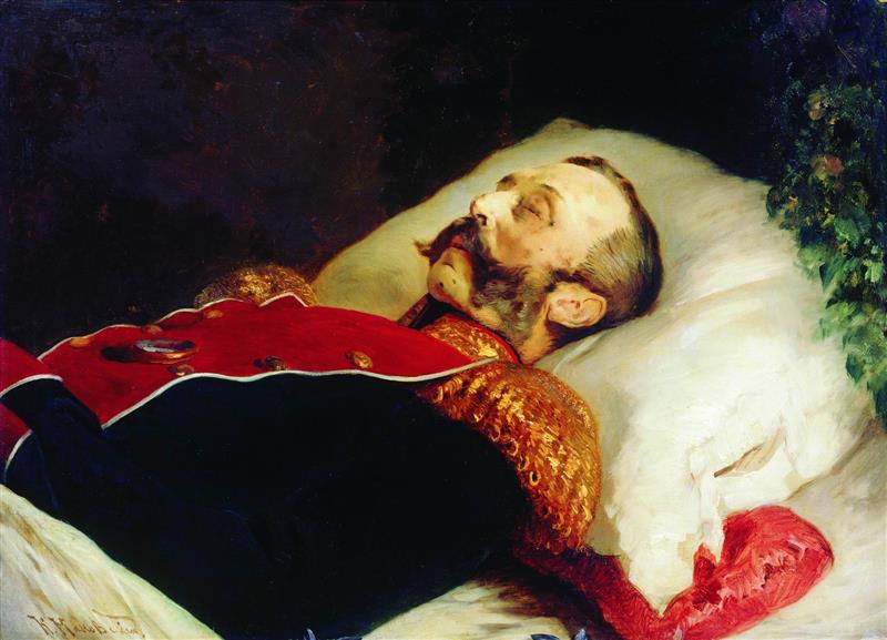 Portrait of Emperor Alexander II at His Deathbed