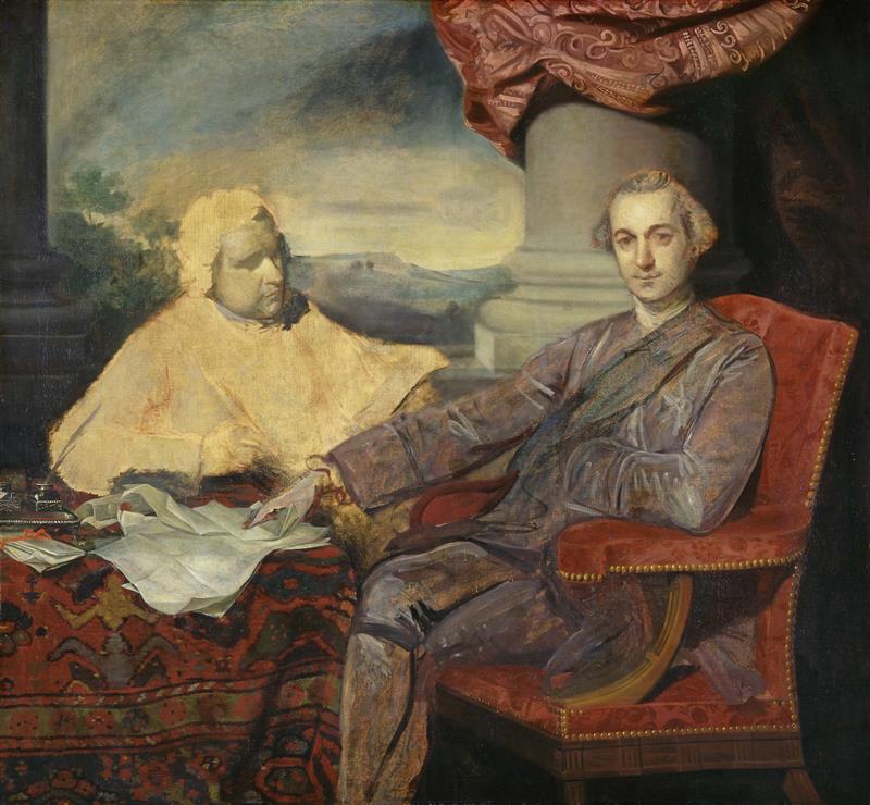 Portrait of Lord Rockingham and Edmund Burke
