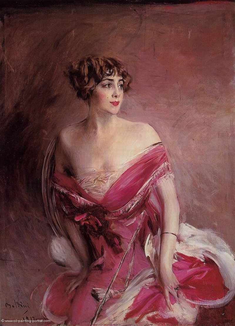Portrait of Mademoiselle de Gillespie La Dame de Biarritz